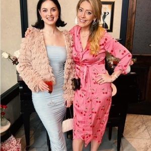 Cherry wrap dress
